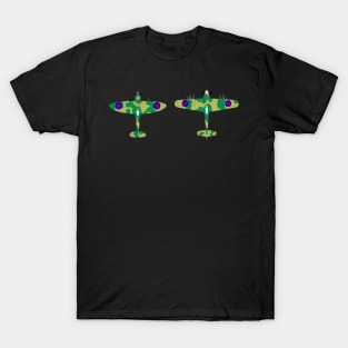 Spitfire and Hurricane Victory in Europe Print T-Shirt